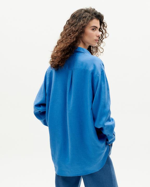 Shirt Gia Oversized Hemp Blue from Shop Like You Give a Damn