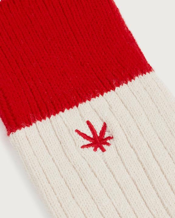 Socks Hemp Peu Cream/Red from Shop Like You Give a Damn