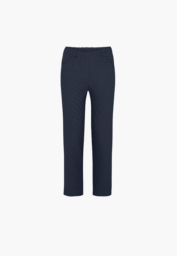 Broek Kelly Regular Korte Lengte Marine Jacquard via Shop Like You Give a Damn