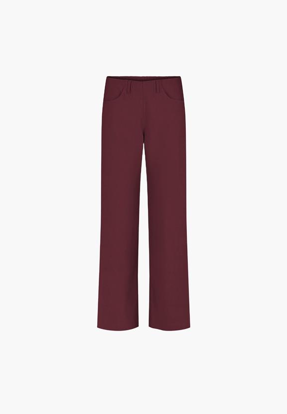 Broek Donna Loose Lange Lengte Zinfandel via Shop Like You Give a Damn