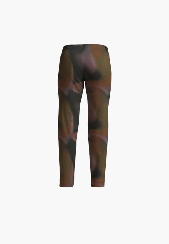 Broek Kelly Regular Korte Lengte Zwart Vloeistof Print from Shop Like You Give a Damn