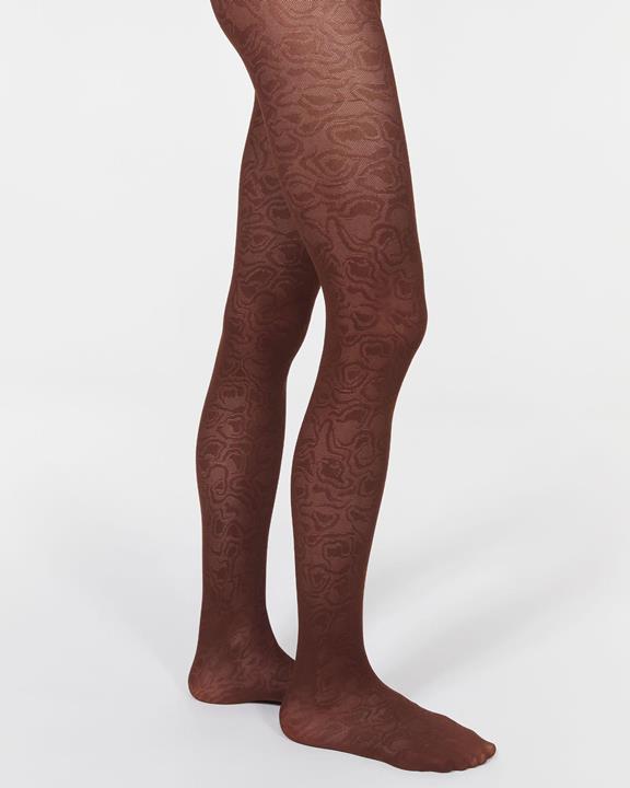 Swedish Stockings Tights Rodebjer Callie Swirl Dark Brown