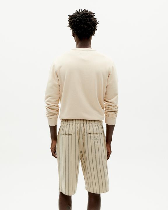 Shorts Bermuda Gestreept Grijs from Shop Like You Give a Damn