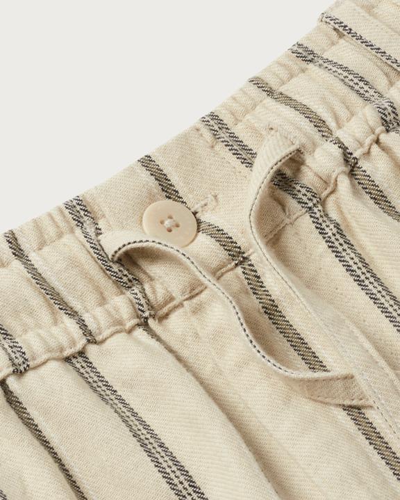 Shorts Bermuda Gestreept Grijs from Shop Like You Give a Damn