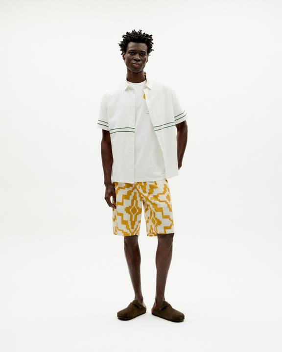 Shorts Bermuda Illusion Geel via Shop Like You Give a Damn