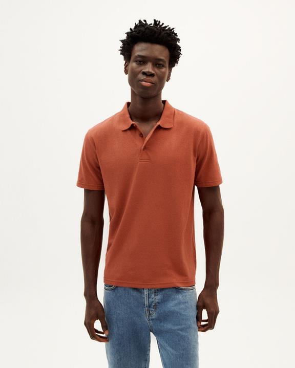 Polo Hennep Rood via Shop Like You Give a Damn