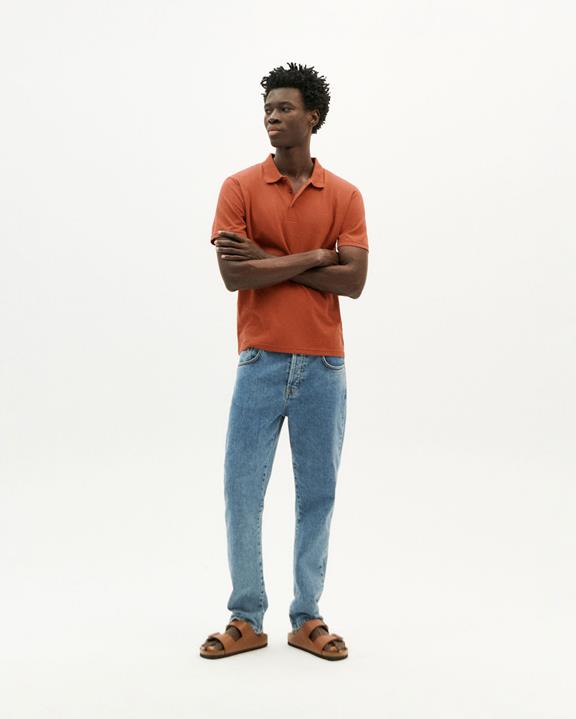 Polo Hennep Rood from Shop Like You Give a Damn