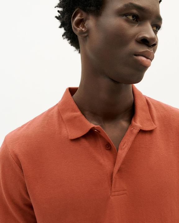 Polo Hennep Rood from Shop Like You Give a Damn