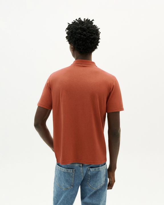 Polo Hennep Rood from Shop Like You Give a Damn