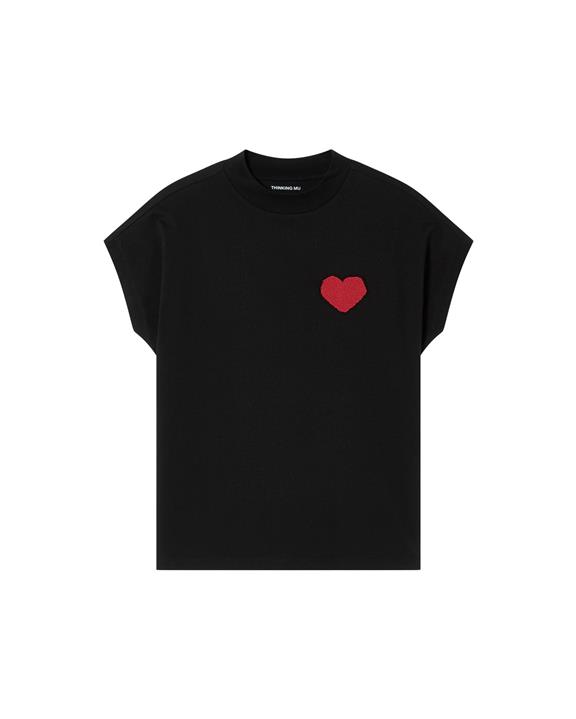 T-Shirt Volta Heart Black from Shop Like You Give a Damn