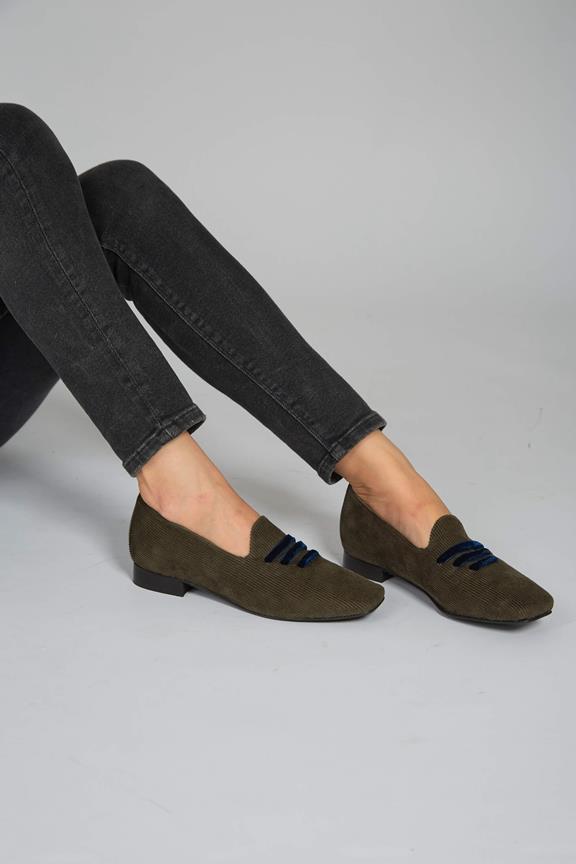 Loafers Corduroy Green from Shop Like You Give a Damn