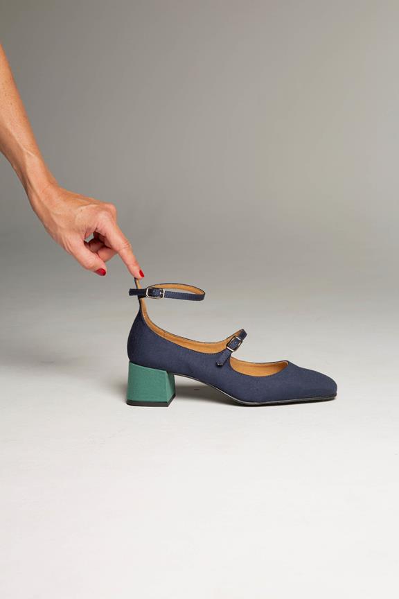 Hakschoenen Bamboe Blauwgroen Midi via Shop Like You Give a Damn