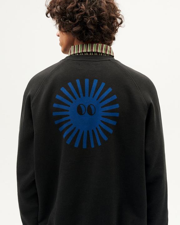 Sweatshirt  Sun Face And Back Pepe Black from Shop Like You Give a Damn