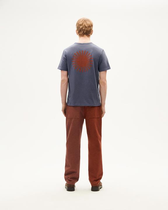 T-Shirt Sun Back Blue/Brown from Shop Like You Give a Damn