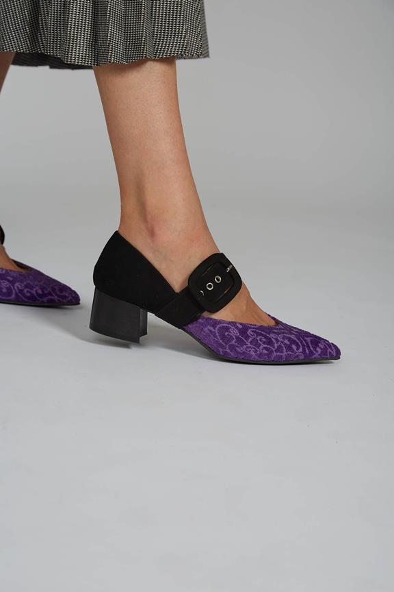 Heeled Shoes Tulip Purple & Black via Shop Like You Give a Damn