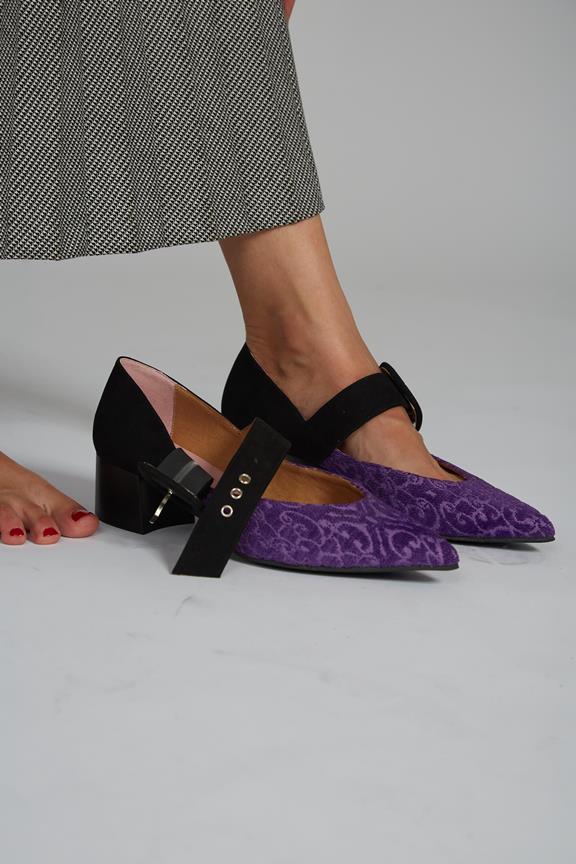 Heeled Shoes Tulip Purple & Black from Shop Like You Give a Damn