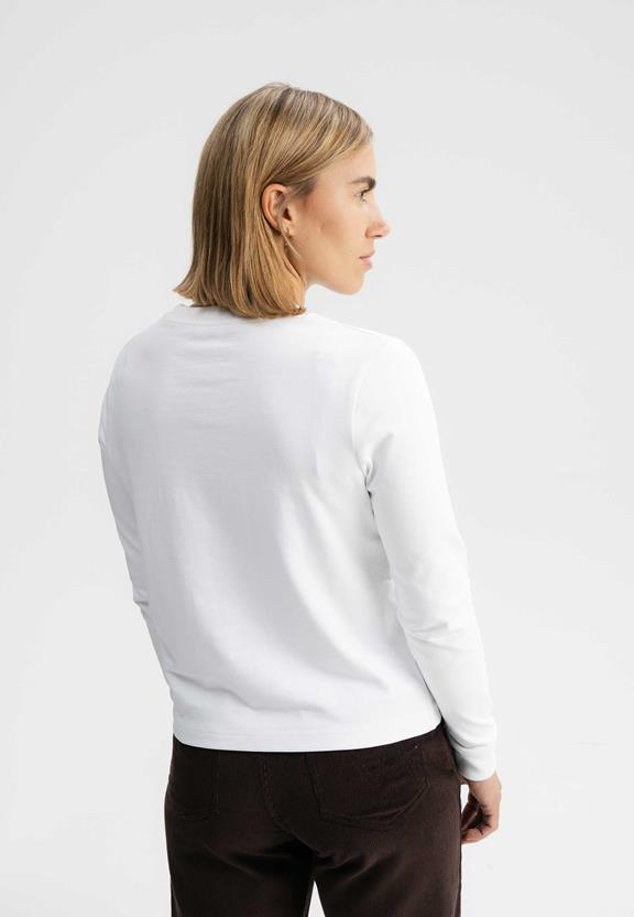 T-Shirt Long Sleeves Heavy Aastha White from Shop Like You Give a Damn