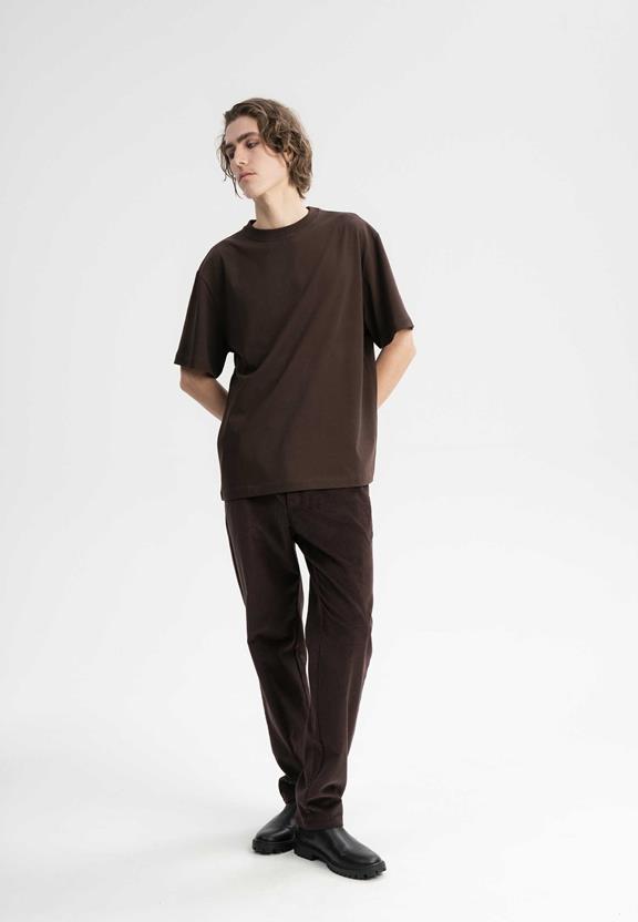 T-Shirt Oversized Bhajan Dark Brown from Shop Like You Give a Damn