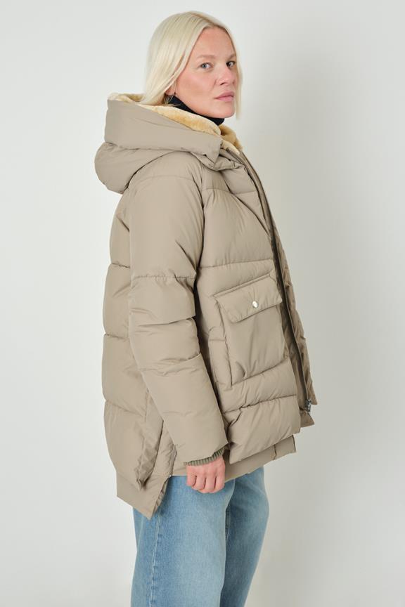 Puffer Jacket Lyndon Pale Olive from Shop Like You Give a Damn