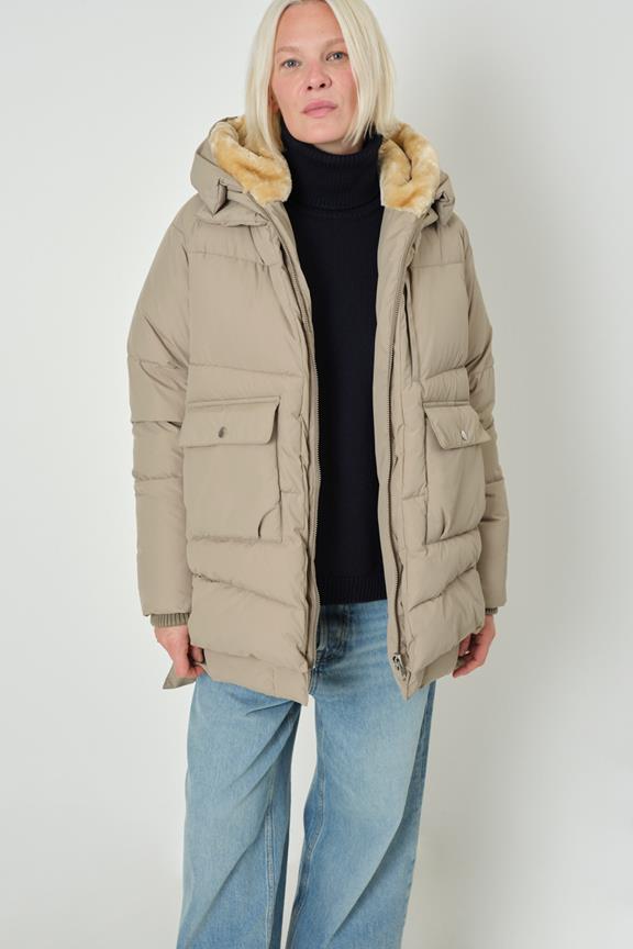 Puffer Jacket Lyndon Pale Olive from Shop Like You Give a Damn