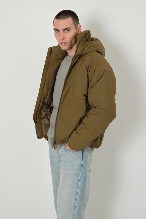 Puffer Jacket Tatlow Olive from Shop Like You Give a Damn