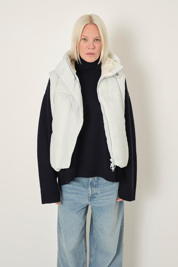 Puffer Vest Andora Ice Blue via Shop Like You Give a Damn