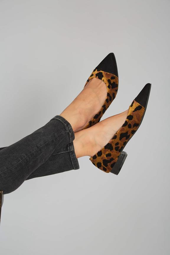 Ballerinas Leopard Ferox Black & Brown from Shop Like You Give a Damn