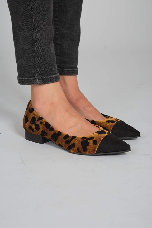 Ballerinas Leopard Ferox Black & Brown from Shop Like You Give a Damn