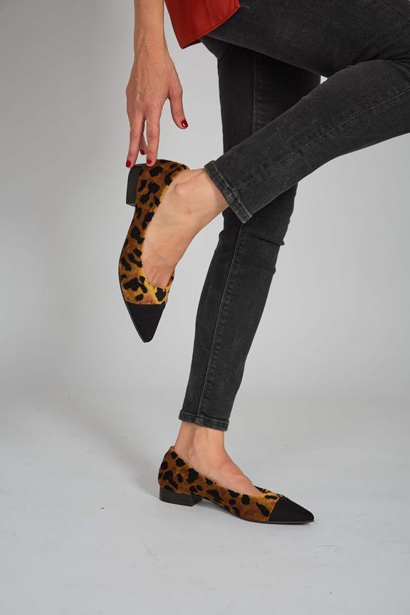 Ballerinas Leopard Ferox Black & Brown from Shop Like You Give a Damn