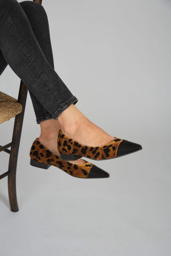 Ballerinas Leopard Ferox Black & Brown from Shop Like You Give a Damn