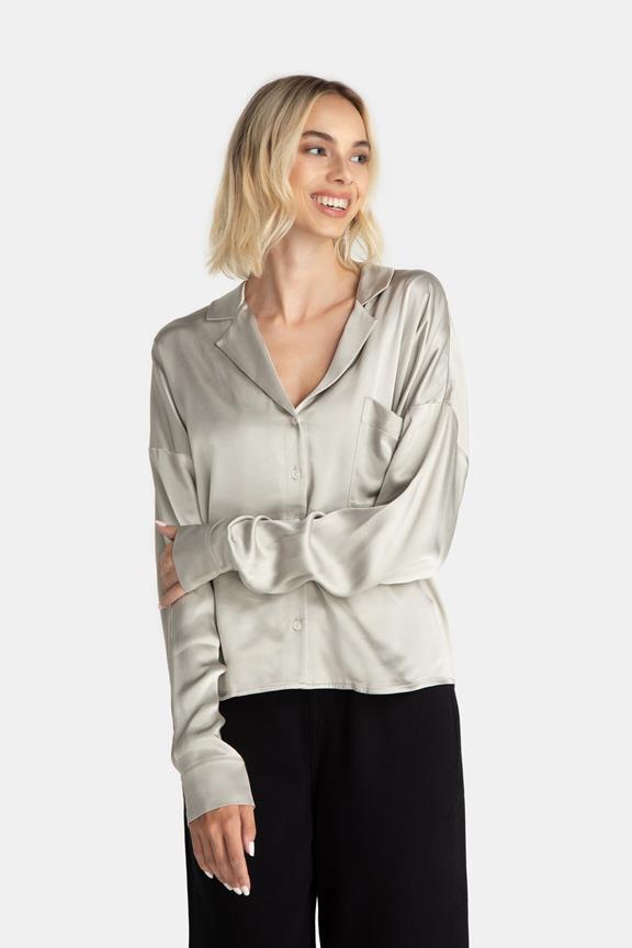 Blouse Cayssie Lunar Grey from Shop Like You Give a Damn