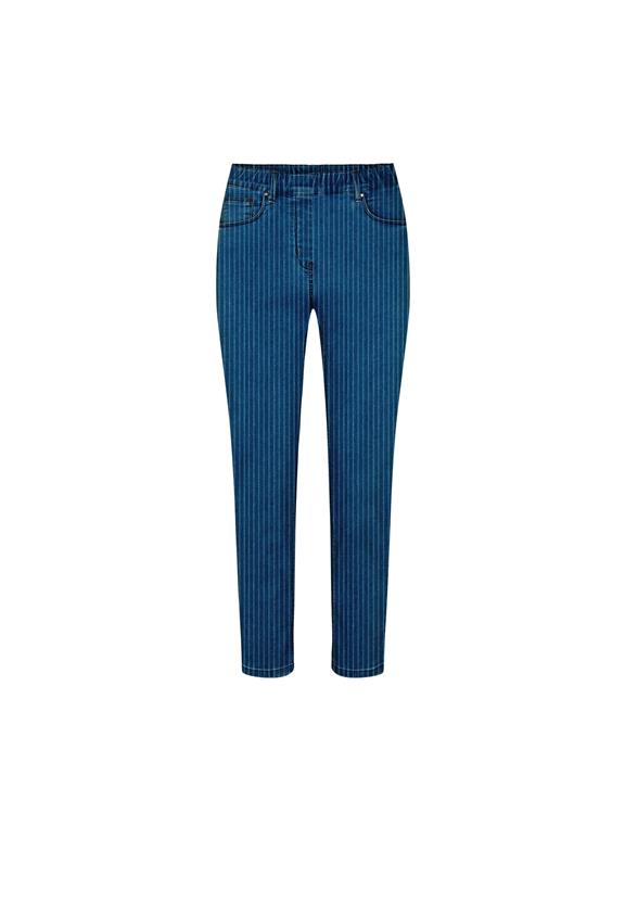 Jeans Hannah Extra Korte Lengte Blauwe Streep via Shop Like You Give a Damn