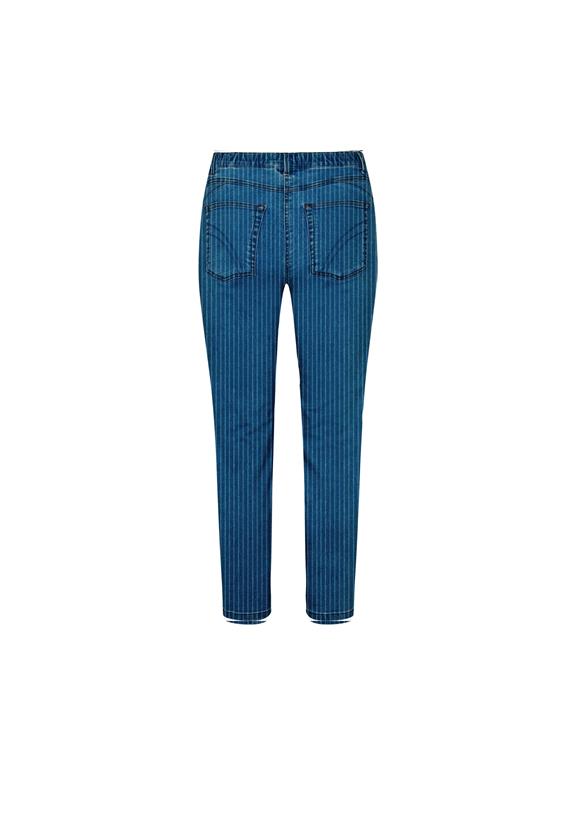 Jeans Hannah Extra Korte Lengte Blauwe Streep from Shop Like You Give a Damn