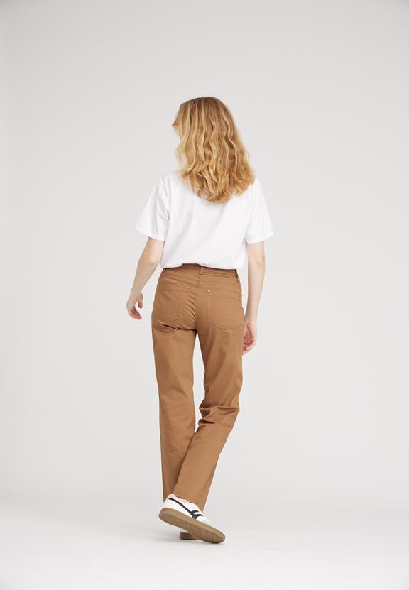 Broek Amelia Medium Lengte Camel from Shop Like You Give a Damn