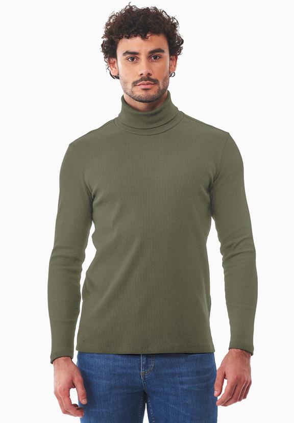 Turtleneck Shirt Khaki via Shop Like You Give a Damn