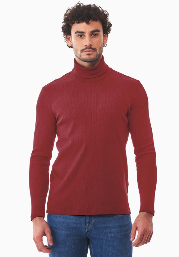 Turtleneck Shirt Merlot via Shop Like You Give a Damn