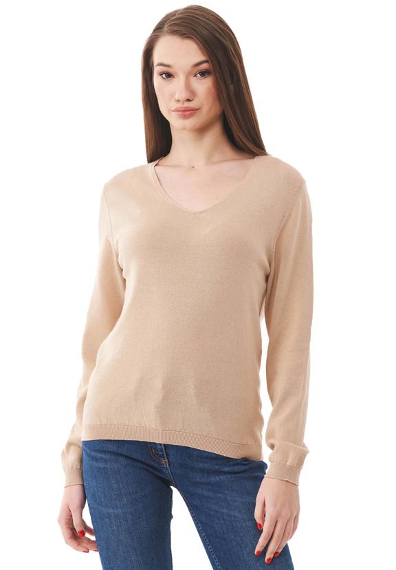 Sweater V Neck Beige via Shop Like You Give a Damn