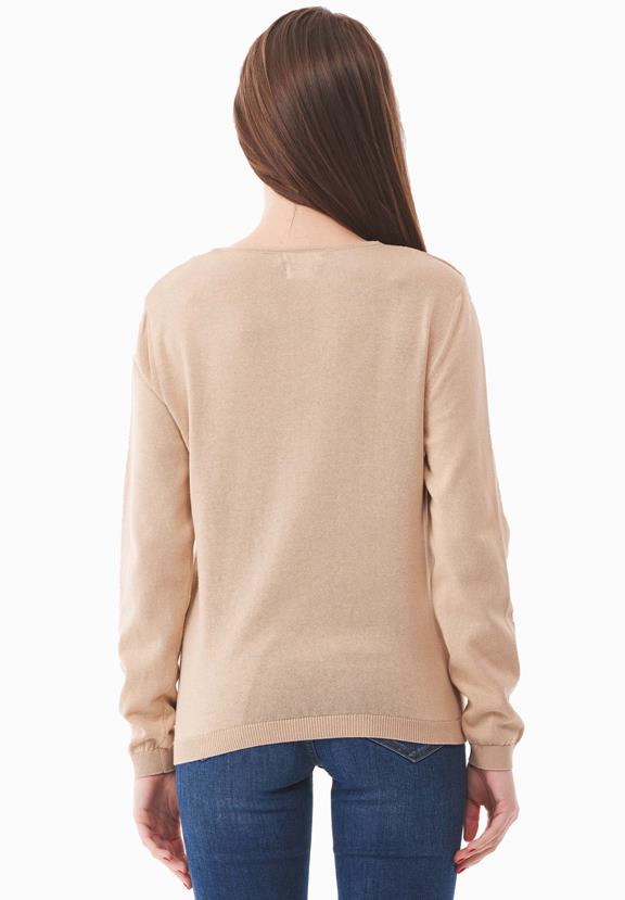 Sweater V Neck Beige from Shop Like You Give a Damn