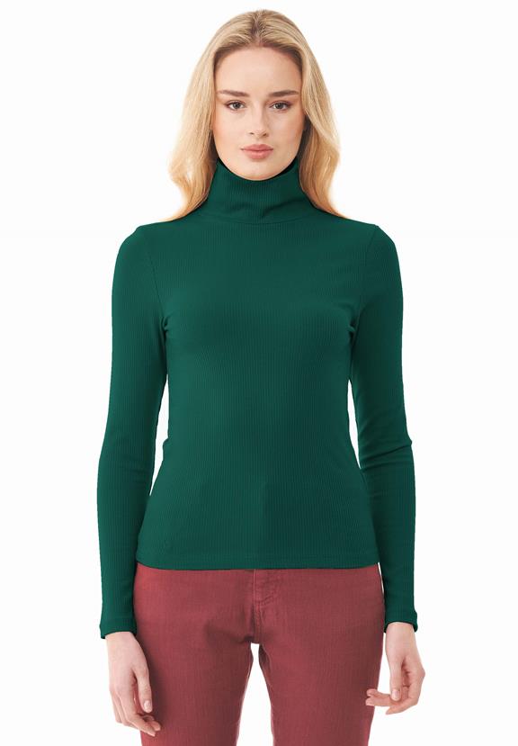 Turtleneck Shirt Deep Emerald via Shop Like You Give a Damn