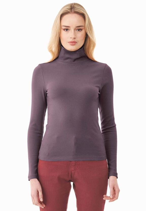 Turtleneck Shirt Dark Fig via Shop Like You Give a Damn