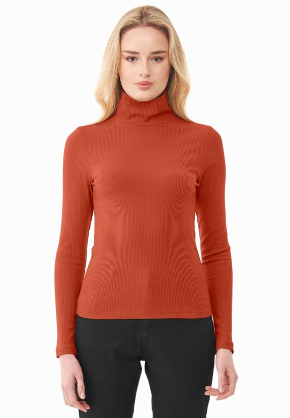 Turtleneck Shirt Dark Orange via Shop Like You Give a Damn