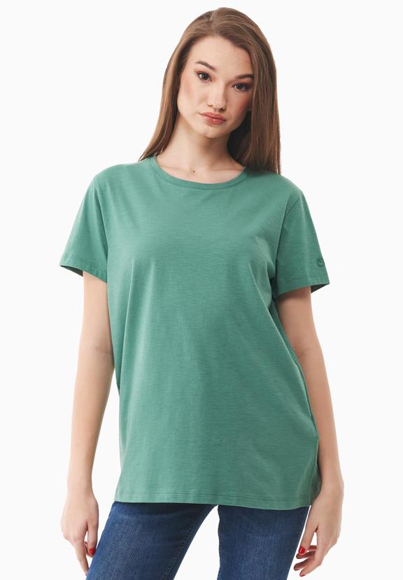 T-Shirt Basic Bladgroen via Shop Like You Give a Damn