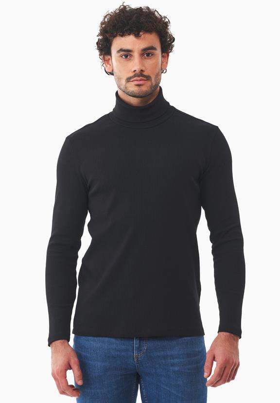 Sweater Turtleneck Black via Shop Like You Give a Damn