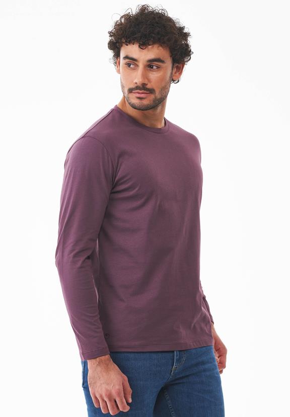 T-Shirt Long-Sleeve Dark Fig from Shop Like You Give a Damn