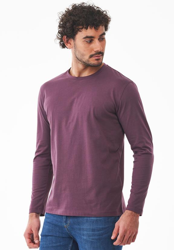 T-Shirt Long-Sleeve Dark Fig from Shop Like You Give a Damn