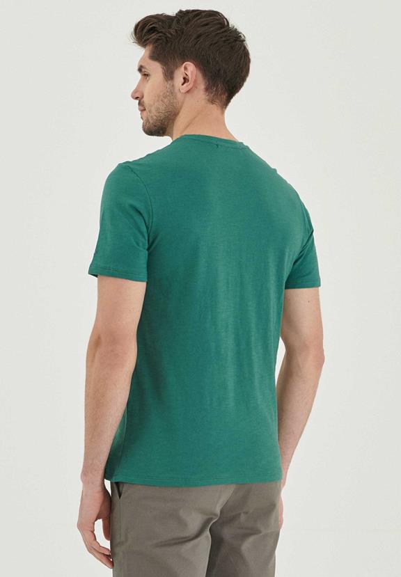 T-Shirt V Neck Seaweed Green from Shop Like You Give a Damn