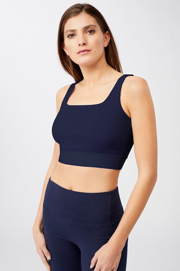 Bra Ribbed Night Sky Navy via Shop Like You Give a Damn