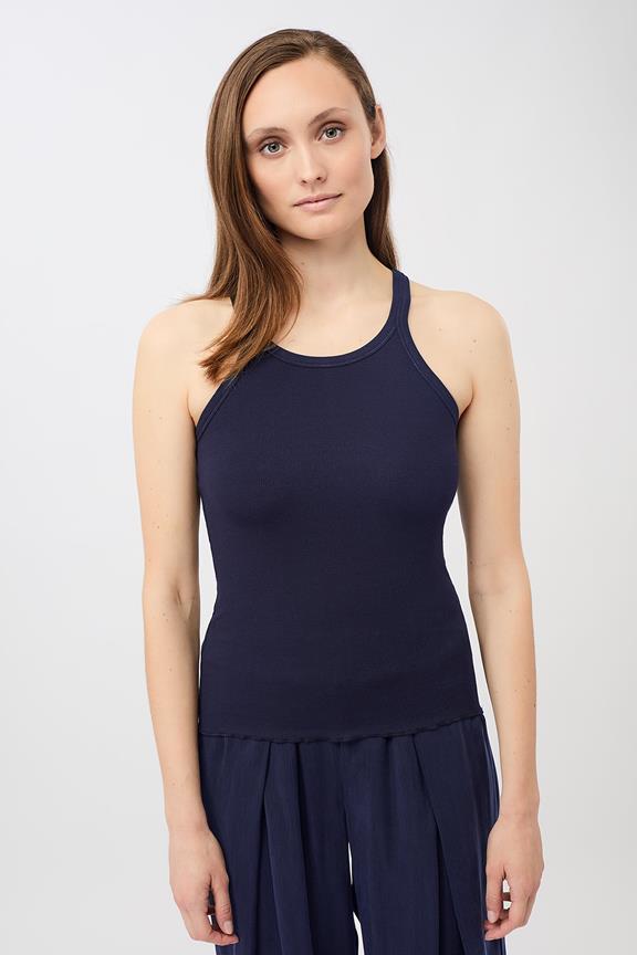 Tank Top Ribbed Night Sky Navy from Shop Like You Give a Damn