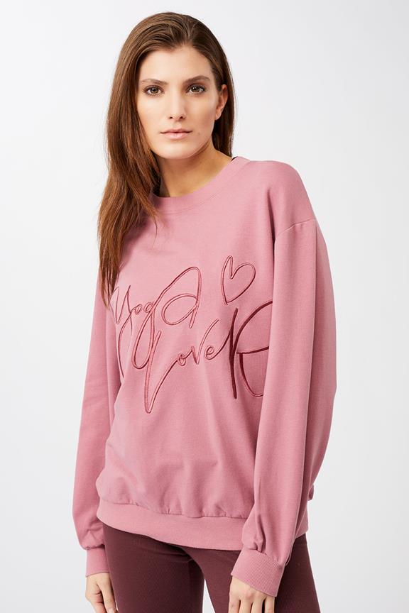 Sweater Yoga Lover Amethyst Pink via Shop Like You Give a Damn