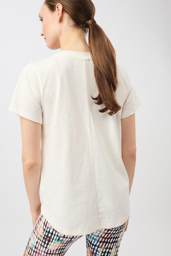 T-Shirt De Nieuwe V-Hals Wit from Shop Like You Give a Damn